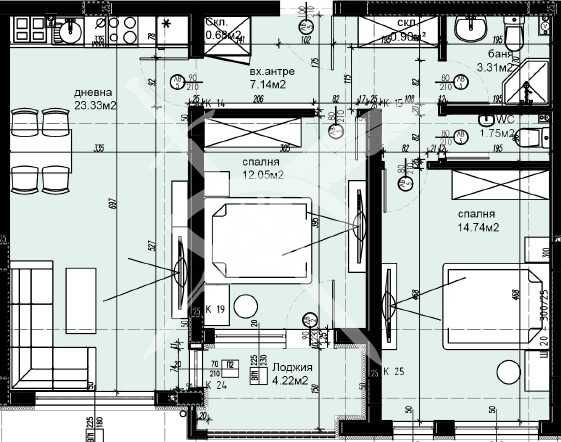 Тристаен апартамент в Пловдив, Христо Смирненски - 91 кв.м за 1103 €/кв.м - Снимка #1