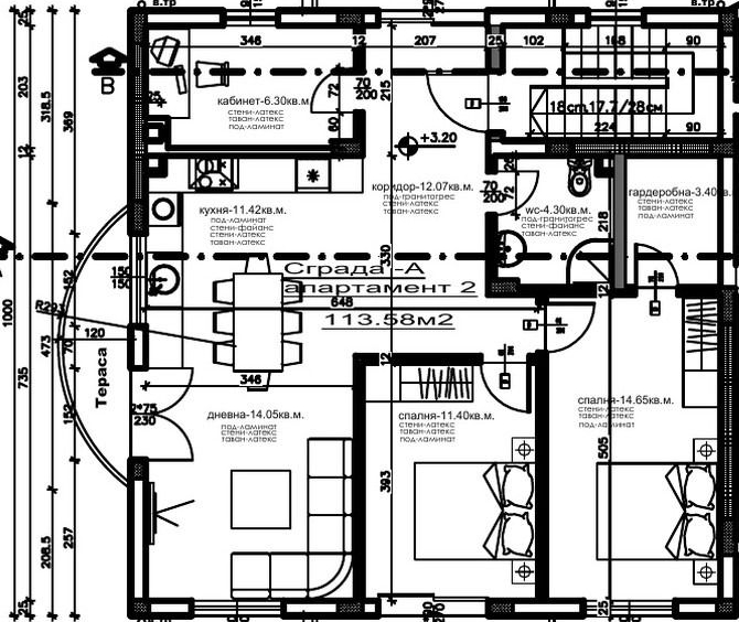 Четиристаен апартамент в с. Каменар, Област Бургас - 114 кв.м за 1018 €/кв.м - Снимка #1