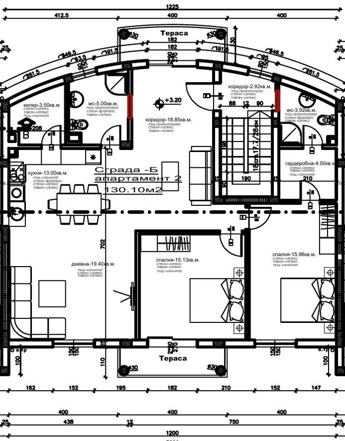 Тристаен апартамент в с. Каменар, Област Бургас - 130 кв.м за 1024 €/кв.м - Снимка #1