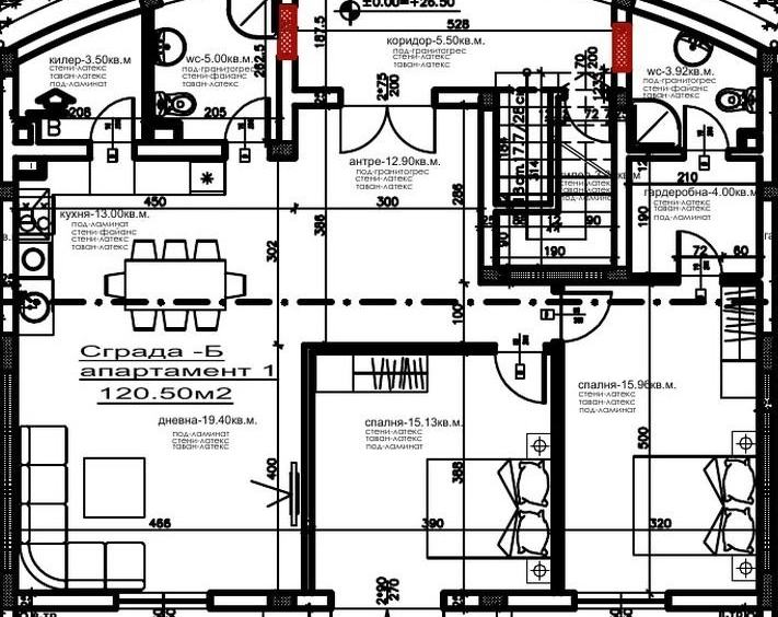 Тристаен апартамент в с. Каменар, Област Бургас - 121 кв.м за 1017 €/кв.м - Снимка #1