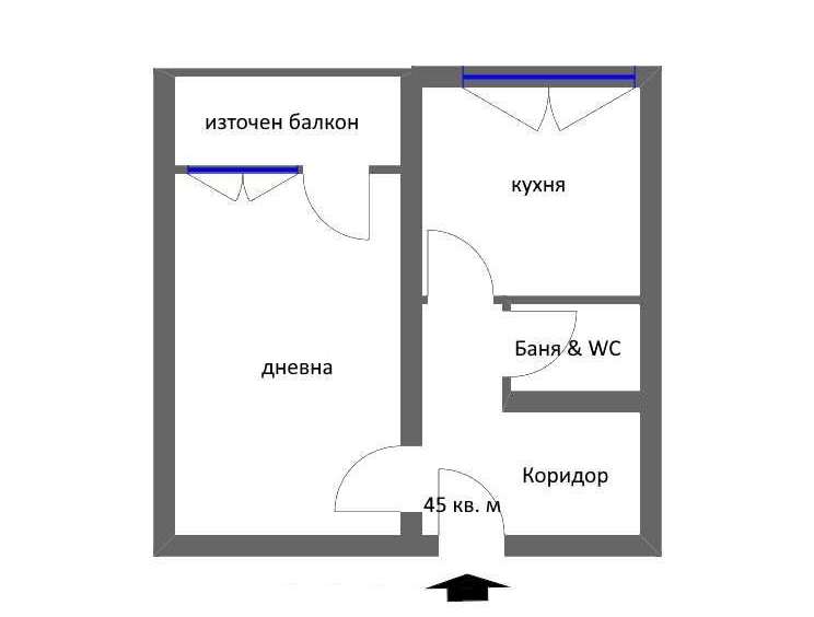 Едностаен апартамент в София, Обеля - 45 кв.м за 2045 €/кв.м - Снимка #1