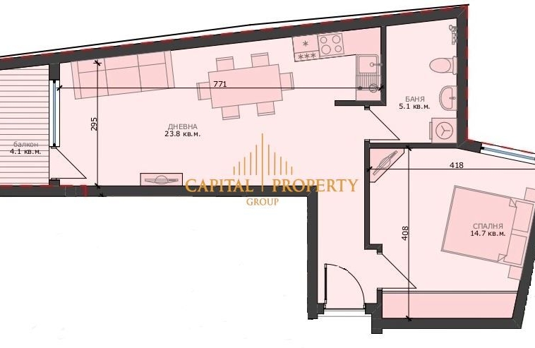 Двустаен апартамент в Варна, Погреби - 72 кв.м за 1806 €/кв.м - Снимка #1