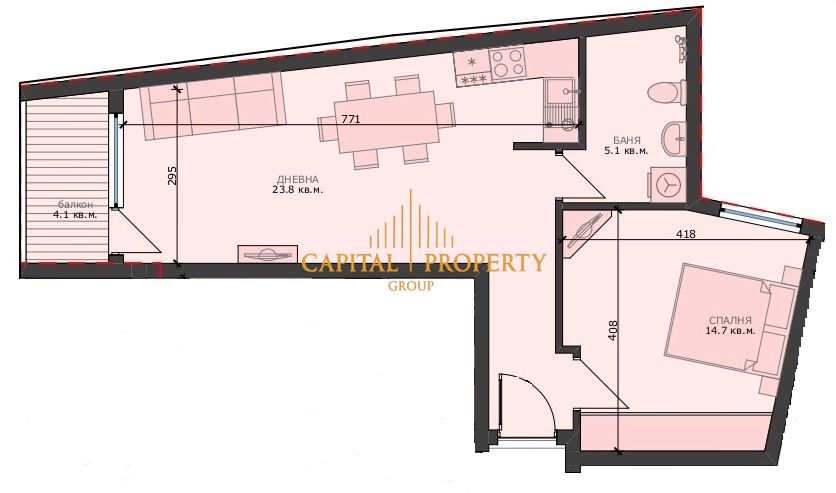 Двустаен апартамент в Варна, Погреби - 72 кв.м за 1806 €/кв.м - Снимка #1