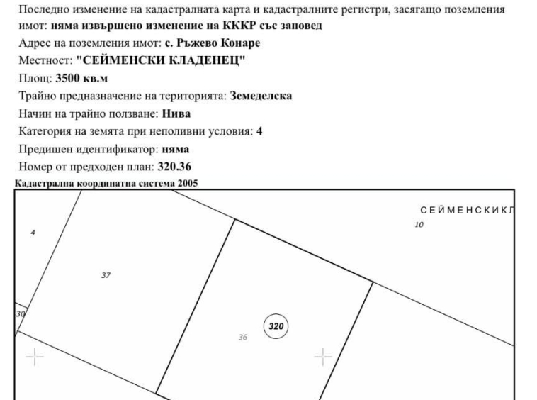 Земеделски имот в Пловдив, Въстанически за 2 €/дка - Снимка #1
