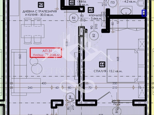 Двустаен апартамент в Велинград - 85 кв.м за 1100 €/кв.м - Снимка #1