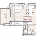 Едностаен апартамент в Обзор - 44 кв.м за 1819 €/кв.м - Снимка #1