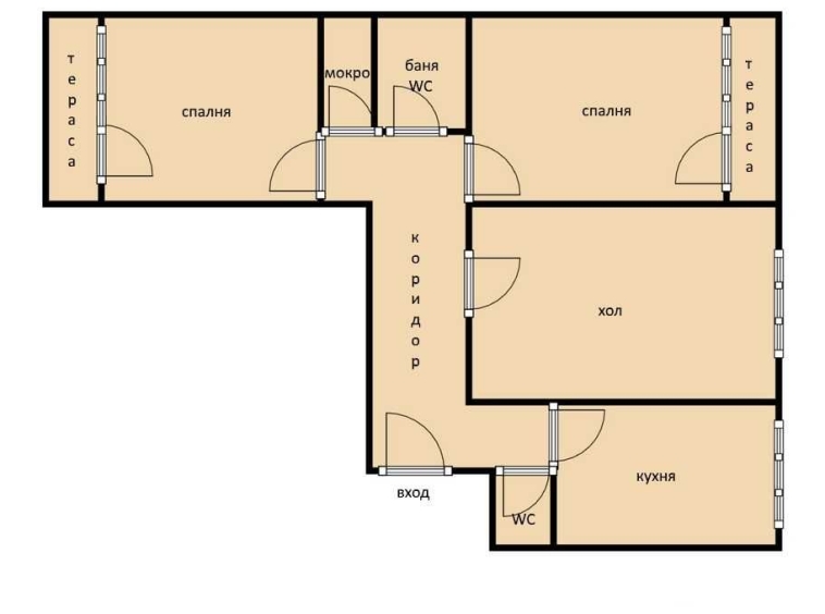 Тристаен апартамент в София, Хиподрума - 84 кв.м за 3453 €/кв.м - Снимка #1